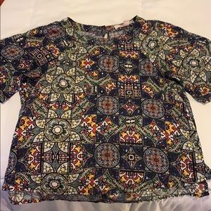 Colorful Mosaic blouse